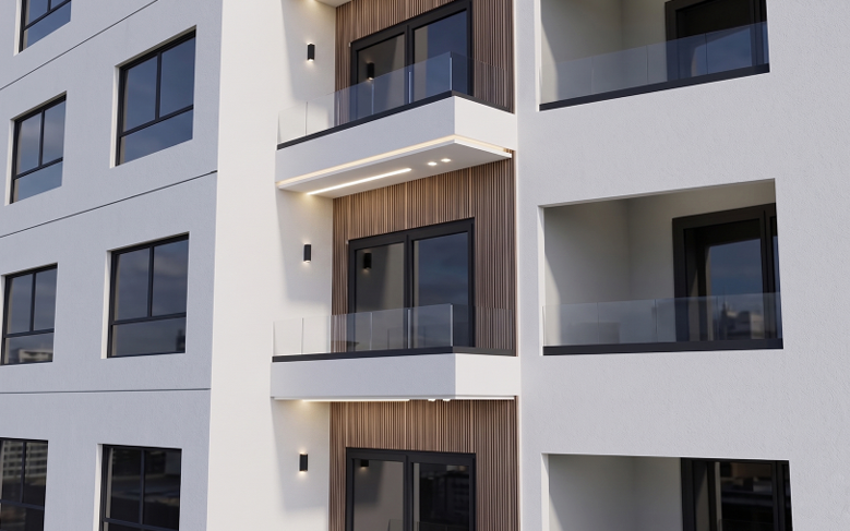 Résidence Korti Immobilier à Tétouan — façade architecturale